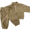 Fluffy Tracksuit Set - Latte