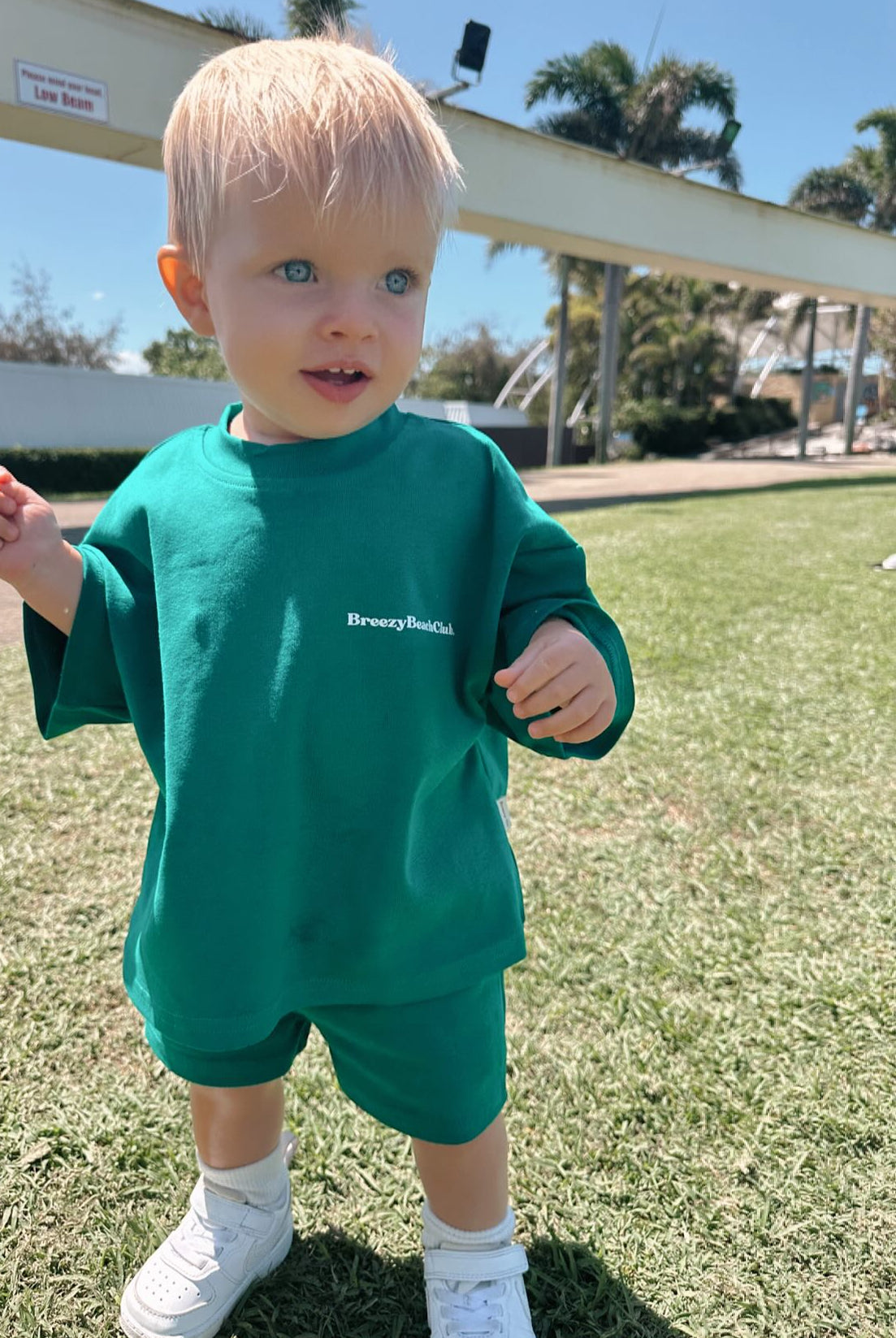 Breezy Co Beach Club Set - Forrest Green