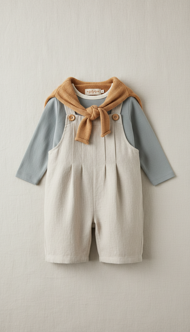 Soft Linen Overalls with Adjustable Straps