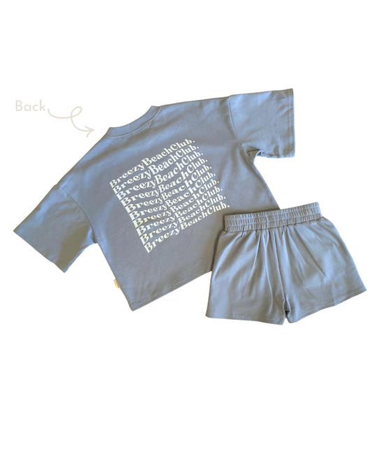 Breezy Co Beach Club Set - Pale Blue
