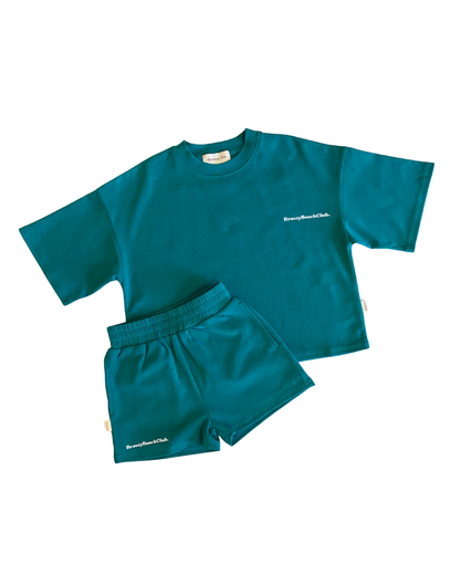 Breezy Co Beach Club Set - Forrest Green