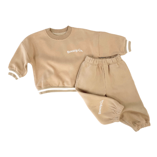 Fleece Tracksuit - Latte