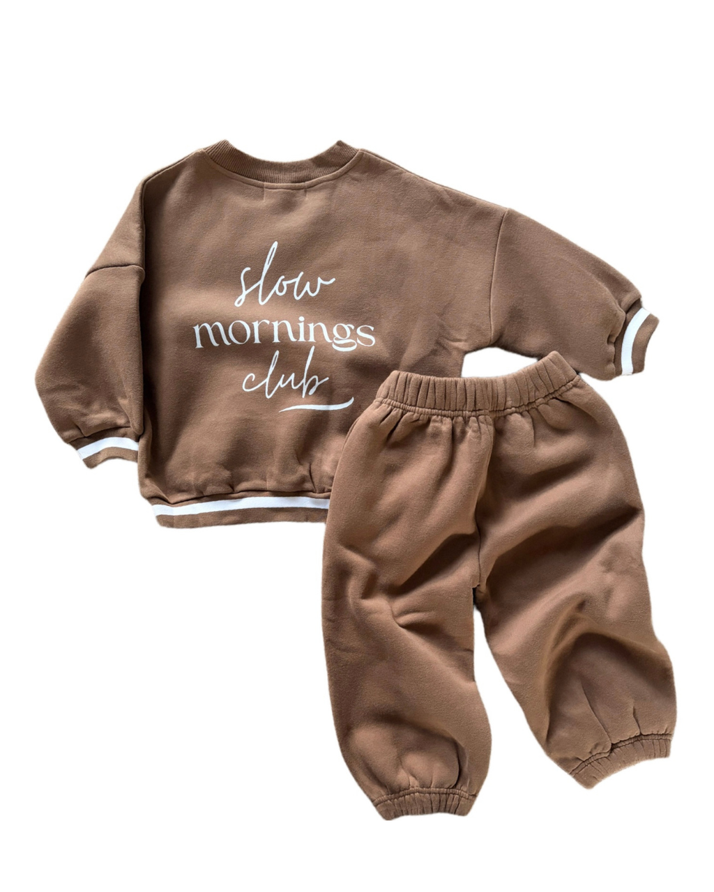 Fleece Tracksuit Set - Chocolate