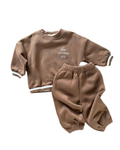 Fleece Tracksuit Set - Chocolate