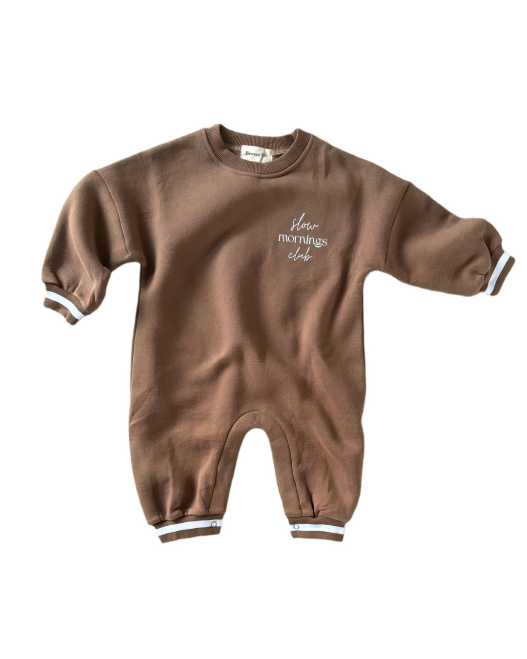Fleece Romper - Chocolate
