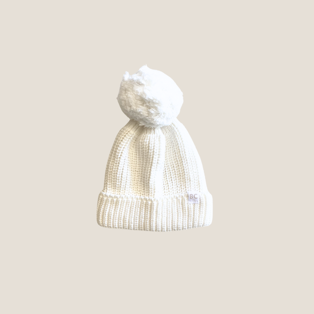 Knit Beanie - Milk