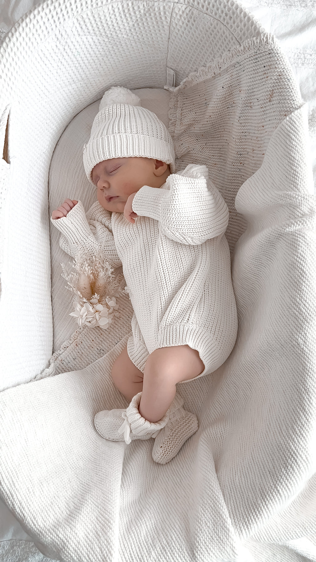 Personalised Knit Romper - Milk