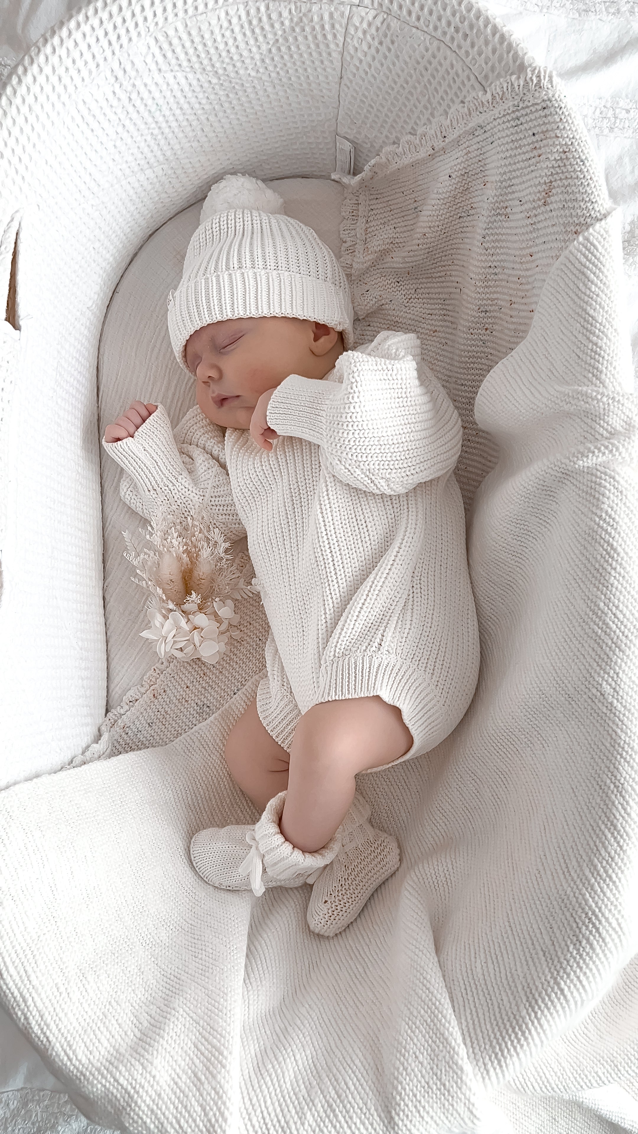 Personalised Knit Romper - Milk