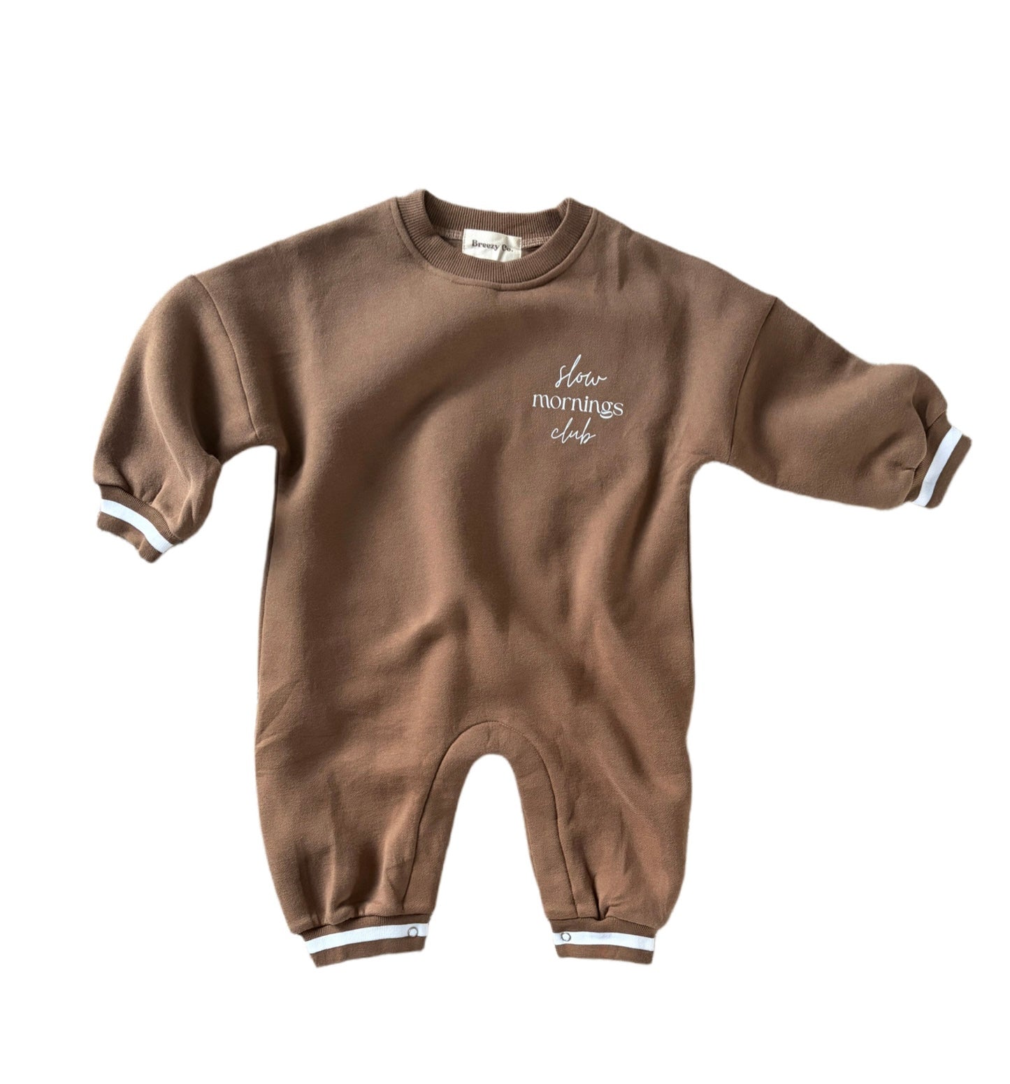 Fleece Romper - Chocolate