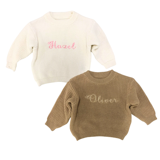 Personalised Chunky Knit - 2 Colours