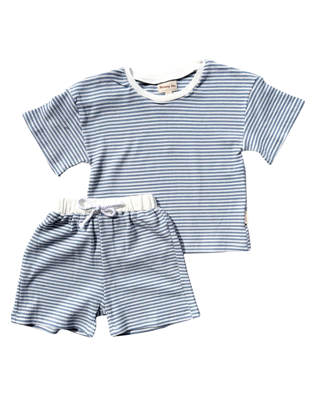 Waffle Set - Blue & White