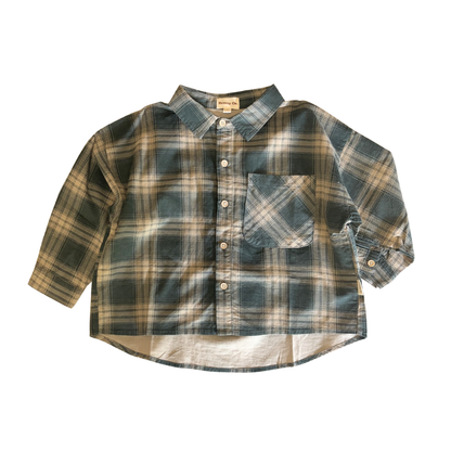 Cowboy Shirt - Beige Navy