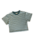 Striped Tee - Forrest Green