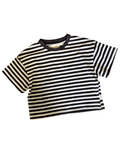 Striped Tee - Chocolate