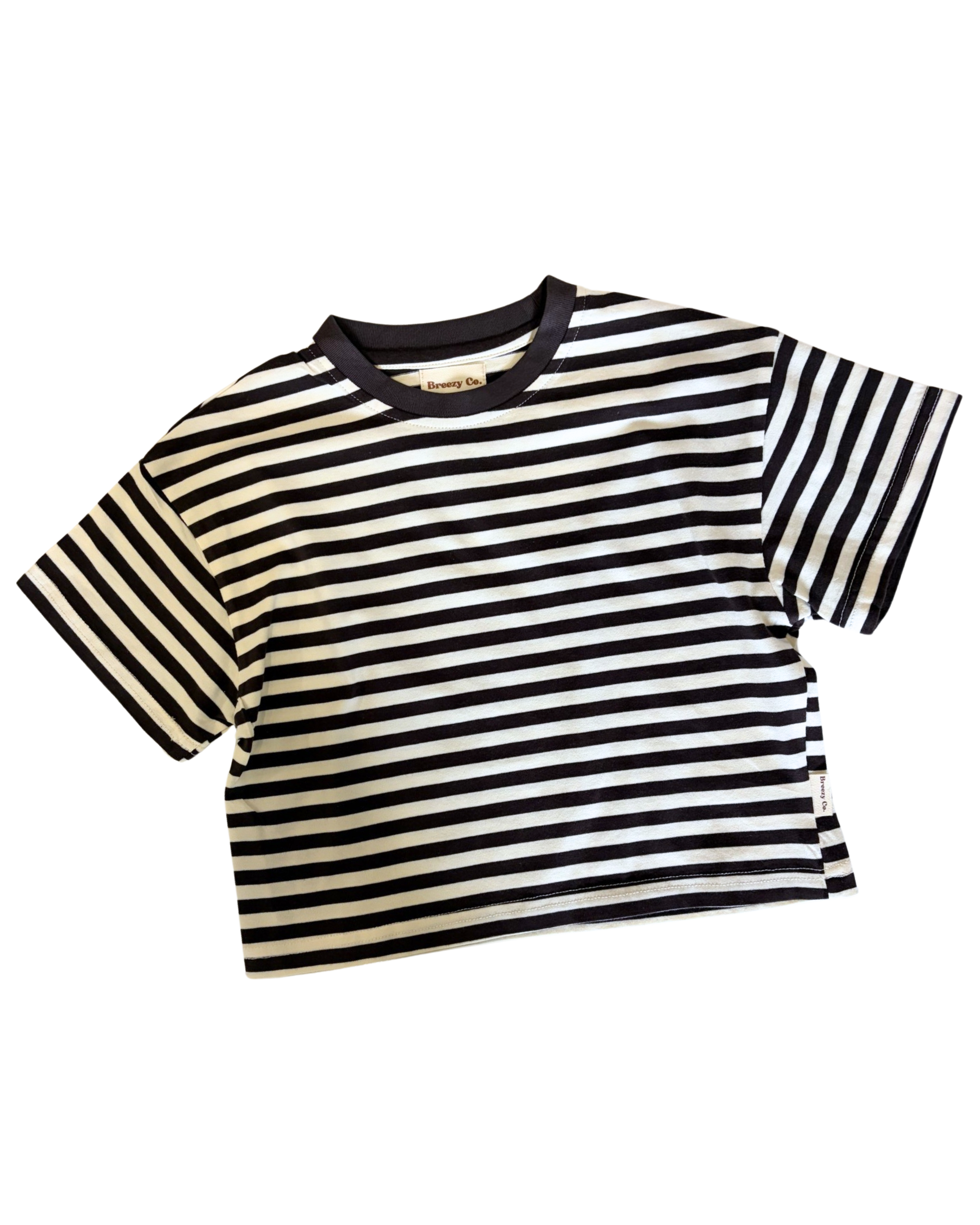 Striped Tee - Chocolate