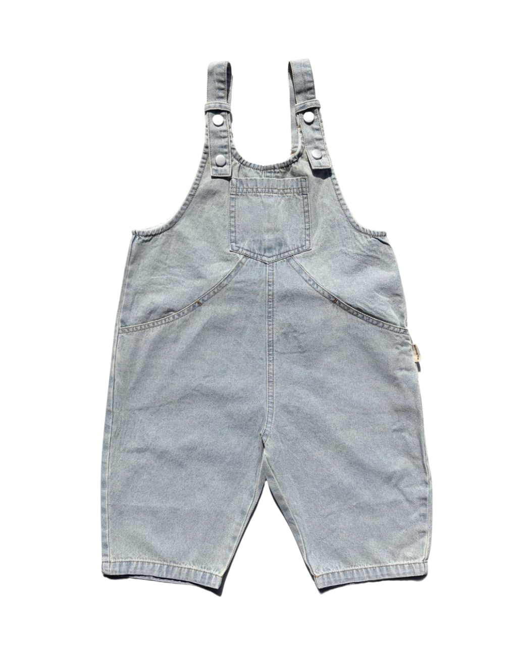 Vintage Denim Overalls - Light Blue Wash