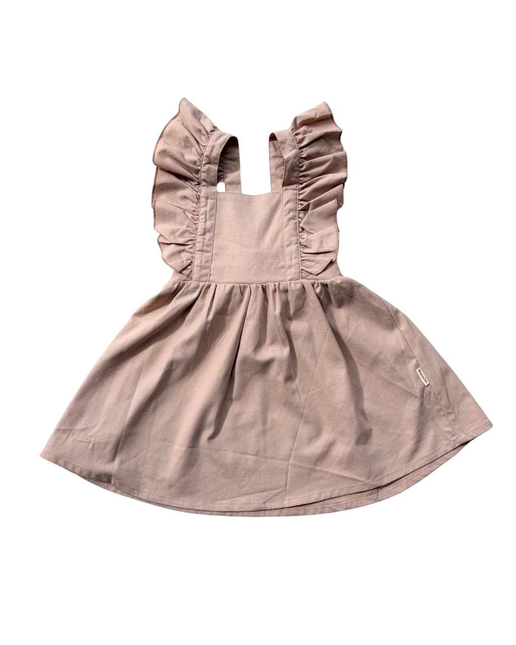 Ruffled Dress - Dusty Pink