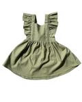 Ruffled Dress - Olive