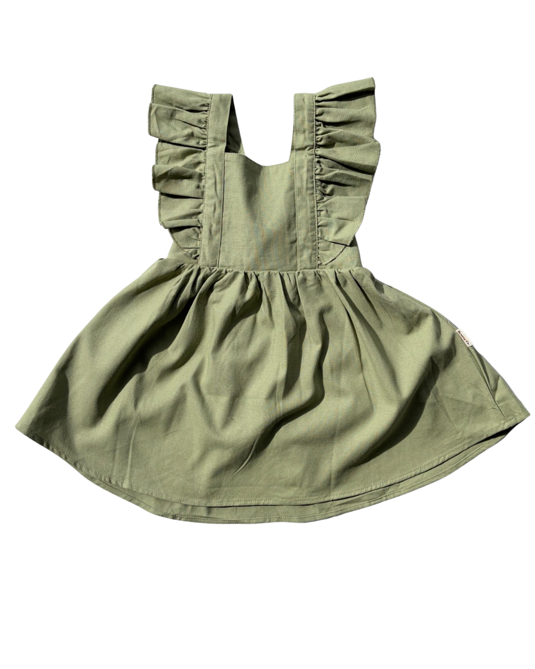 Ruffled Dress - Olive