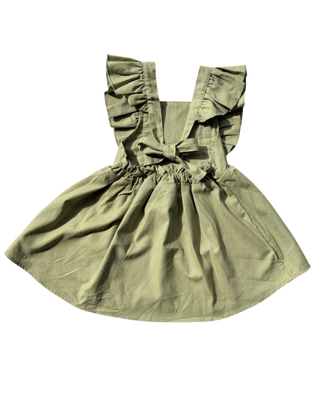 Ruffled Dress - Olive