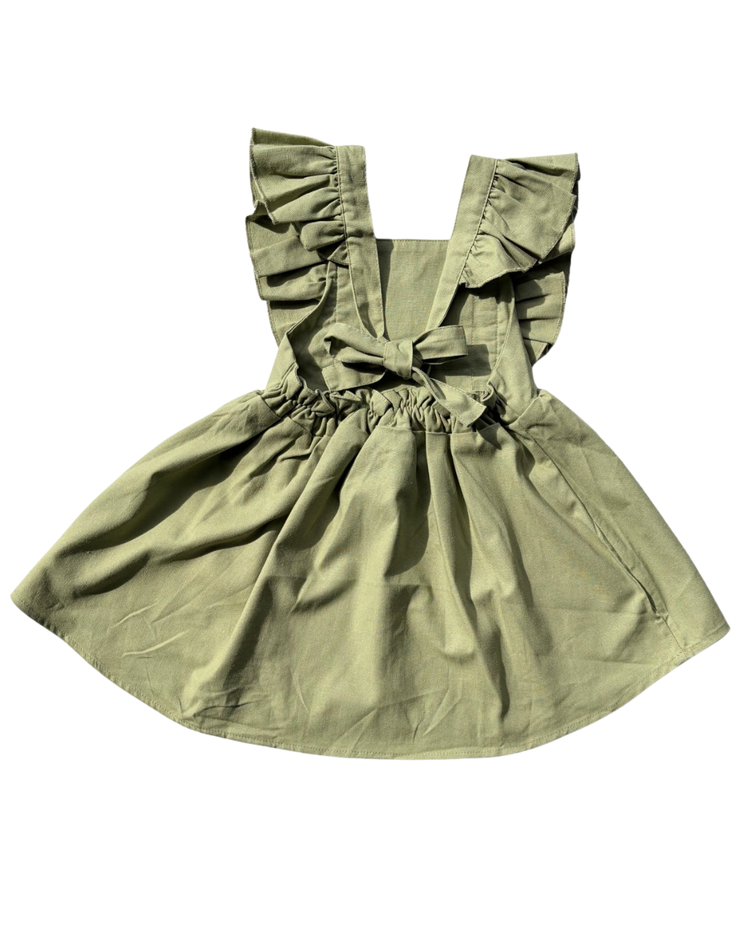 Ruffled Dress - Olive