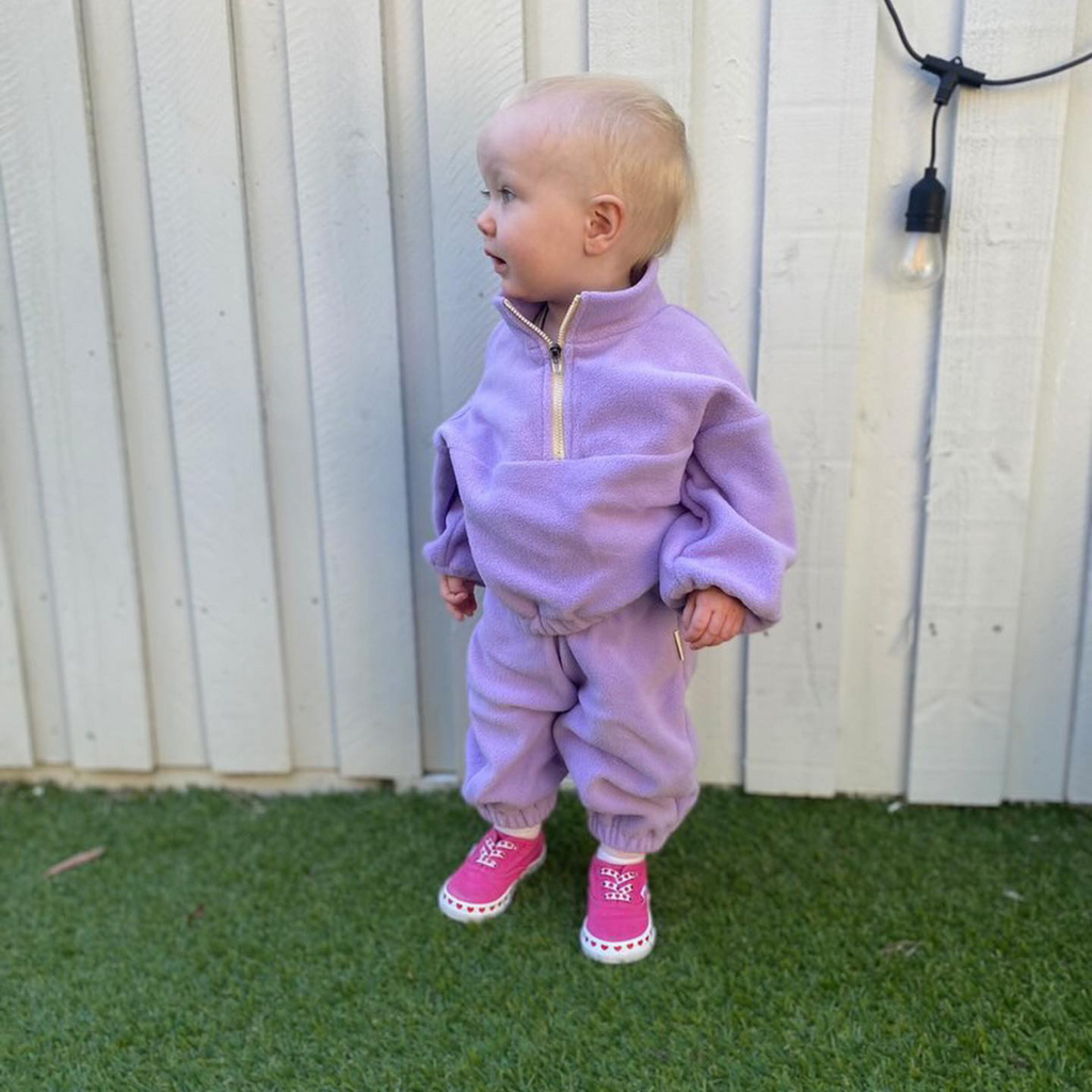 Fluffy Tracksuit Set - Lilac