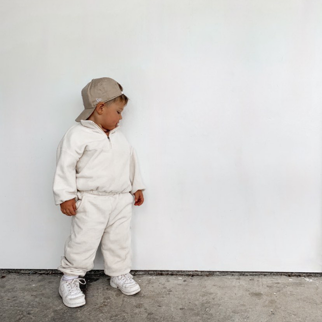 Fluffy Tracksuit Set - Sand