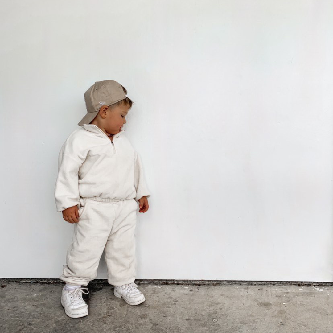 Fluffy Tracksuit Set - Sand