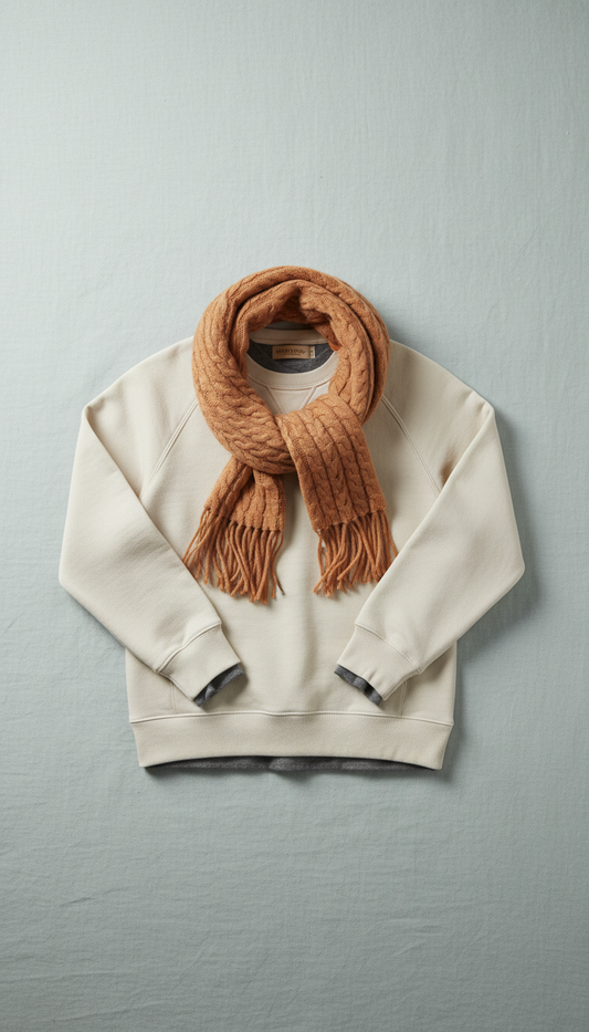 Classic Crewneck Sweatshirt in Neutral Heather