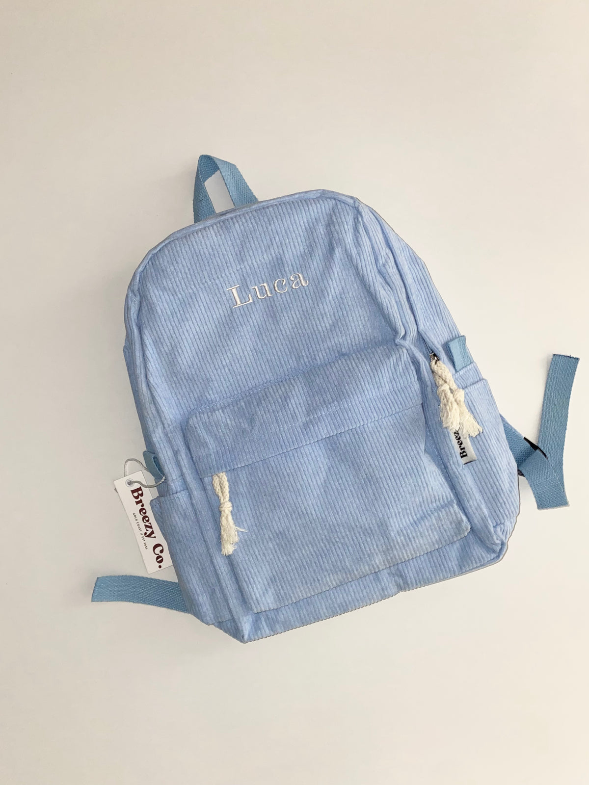 Blue sales corduroy backpack
